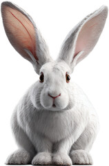 Obraz premium white rabbit isolated on white