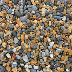 Natural Multicolored Beach Pebbles Forming Seamless Coastal Texture
