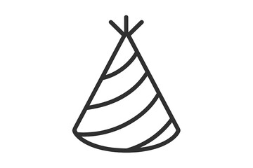 Party hat design symbolizes celebration and joy at an event, perfect for birthday parties and festive gatherings with friends
