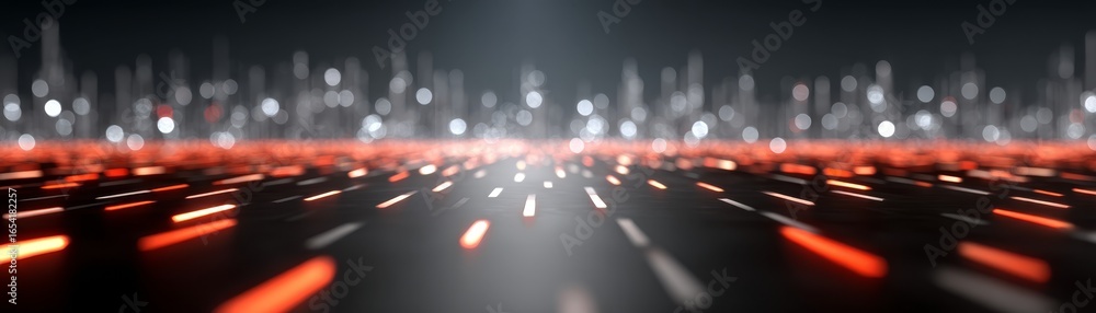 Poster exploring the dramatic contrast of a monochromatic black and white abstract background illuminated b