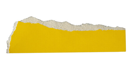 PNG Ripped yellow paper torn edges with transparent background paper tear
