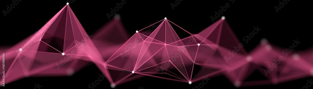 Poster a vibrant pink abstract background featuring a minimalist geometric pattern with a single horizontal