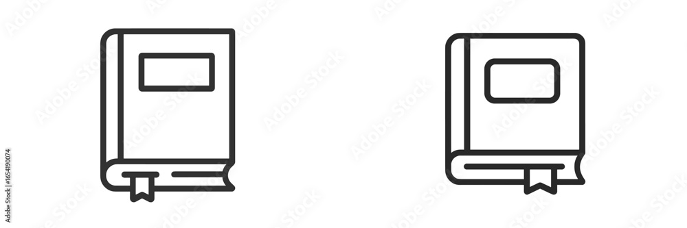 Poster vector illustration of open and closed books in minimal style