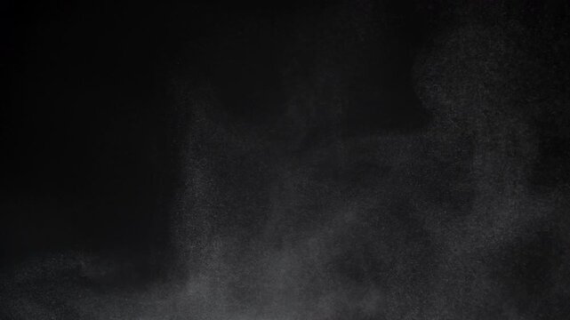 Super Slow Motion Dust Particles Floating in Air, Atmospheric Overlay at 1000fps