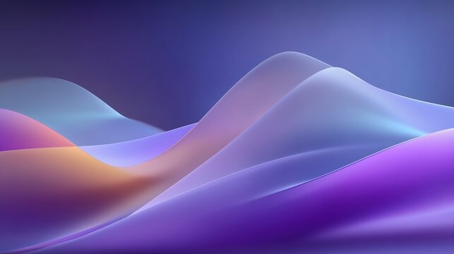 Abstract blue-purple gradient background with blurred shapes and wavy lines, elegant modern design for digital, print, social media banners, conveying luxury