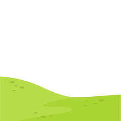 Meadow landscape vector illustration 