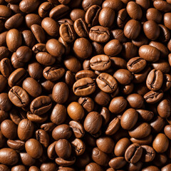 Naklejka premium roasted coffee beans
