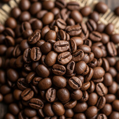 Naklejka premium roasted coffee beans