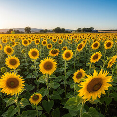 Obraz premium field of sunflowers