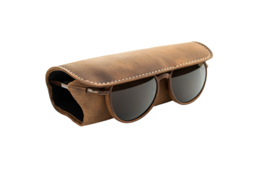 Hard sunglass case isolated on transparent background
