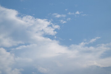 clear blue sky with no clouds. sun is shining brightly. High quality photo