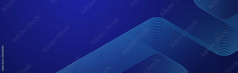 Poster digital hexagonal blue abstract background. digital futuristic technology concept with hexagons. geo