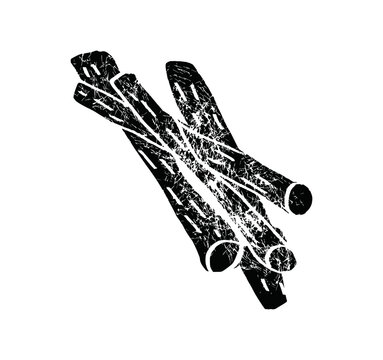 Vector Cartoon Hand Drawn Bread Sticks textured