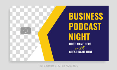 We provide corporate business YouTube thumbnail design and creative banner template