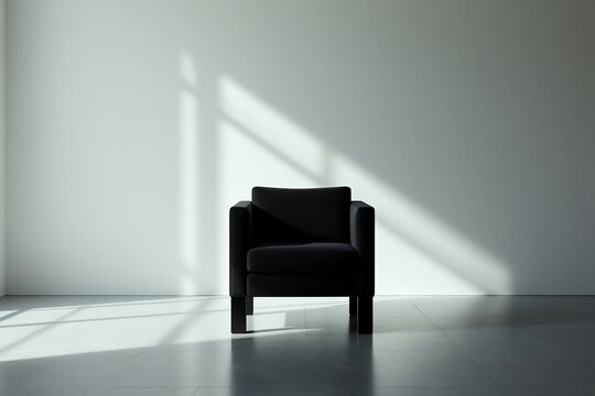 Modern Black Armchair Interior Design Simplicity Serenity and Light