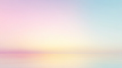 Abstract background of sea and sky, dreamy minimalist gradient image