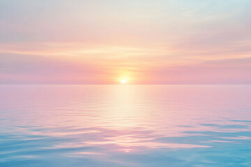 Abstract background of sea and sky, dreamy minimalist gradient image