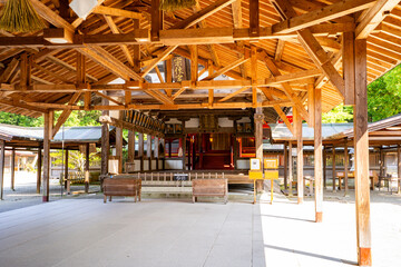 Fototapeta premium 宗像大社 辺津宮の拝殿の風景