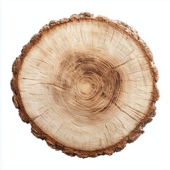 Fototapeta premium Detailed Tree Cross-Section Image , PNG isolated cut out image