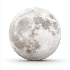 Detailed Image of the Moon's Surface , PNG isolated cut out image