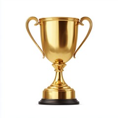 Golden Trophy of Excellence , PNG isolated cut out image