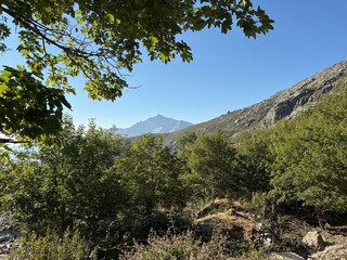 Paysage corse sur le GR20 Sud