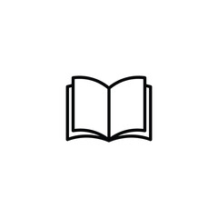 black Book icon illustration isolated on white background. open book icon vector. ebook icon