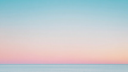 Abstract background of sea and sky, dreamy minimalist gradient image