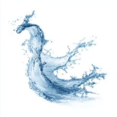 Dynamic Water Splash Art , PNG isolated cut out image