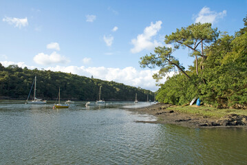 Rivière l'Odet, Pors Meillou, Gouenac'h, 29, Finistère, France