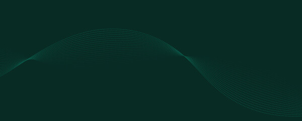 abstract green wave background