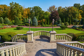 View from a Grand Stone Terrace