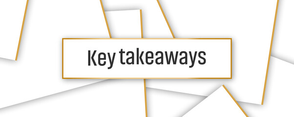 Key takeaways text on white background	