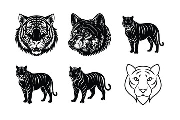 set of vector animals