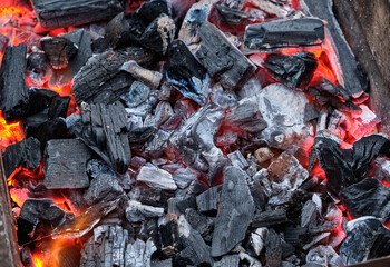 Glowing Hot Coals and Embers