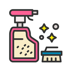 Cleaning Agent icon vector image. Suitable for mobile apps, web apps and print media.