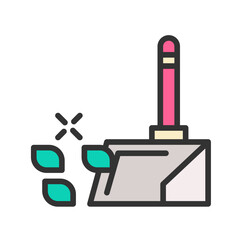 Dustpan icon vector image. Suitable for mobile apps, web apps and print media.