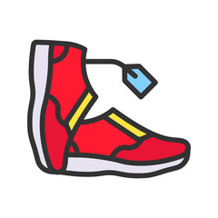 Pair of Shoes icon vector image. Suitable for mobile apps, web apps and print media.