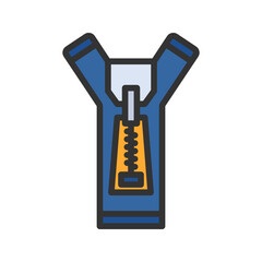 Zipper I icon vector image. Suitable for mobile apps, web apps and print media.