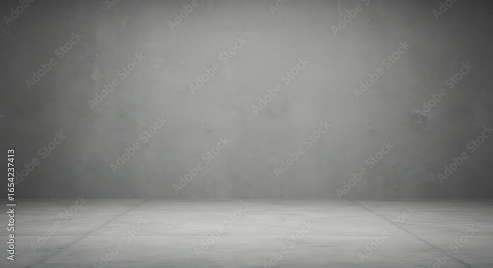 Poster a minimalist, empty concrete backdrop with subtle texture and a gradient lighting effect.