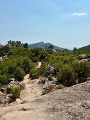 Paysage sur la dernière étape du GR20 entre Paliri et Conca