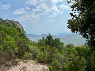 Paysage sur la dernière étape du GR20 entre Paliri et Conca