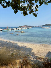 Plage de Pinarello en Corse