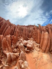 Tsingy Rouge Park in northern Madagascar 