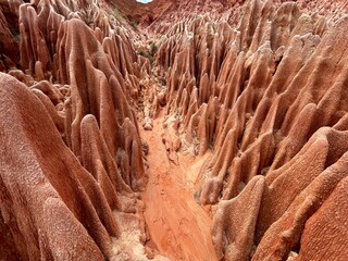 Tsingy Rouge Park in northern Madagascar 
