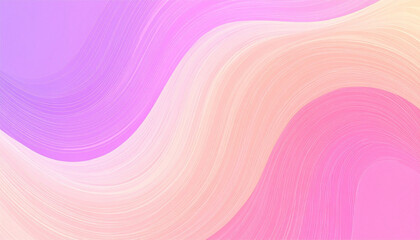 Fototapeta premium Pastel waves flow smoothly across a soft gradient canvas, creating a calming and visually appealing abstract backdrop with a gentle, dreamy aesthetic.