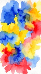 Abstract watercolor floral design