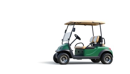 An image of a new golf cart