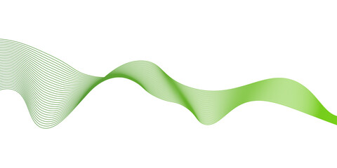 Abstract background with green or yellow wavy lines, Abstract green wavy lines. Colorful vector background. Transparent lines abstract wave shape,green wave lines frame,