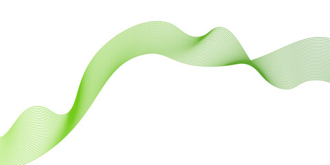 Abstract background with green or yellow wavy lines, Abstract green wavy lines. Colorful vector background. Transparent lines abstract wave shape,green wave lines frame,